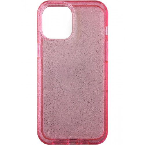 iPhone 15 Plus/iPhone 14 Plus Fleck Glitter Case Clear Pink